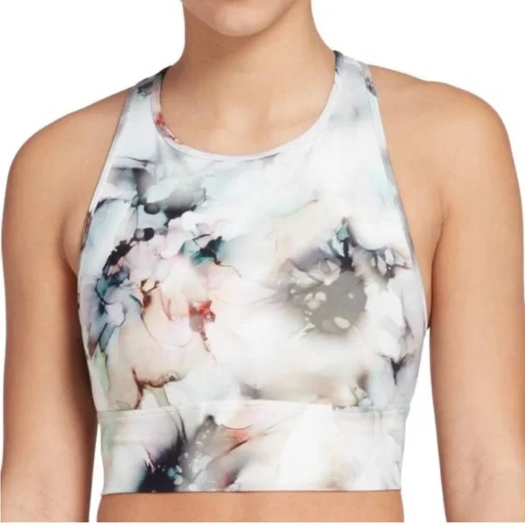 CALIA by Carrie Underwood patterned longline sports bra - Picture 1 of 3